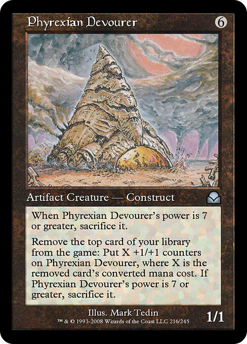 Phyrexian Devourer - Masters Edition II (#216) - Illustrated by Mark Tedin - Magic: The Gathering Card