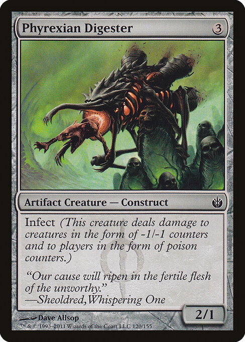 Digestor pirexiano (Phyrexian Digester) - Mirrodin Besieged (#120) - Illustrated by Dave Allsop - Magic: The Gathering Card