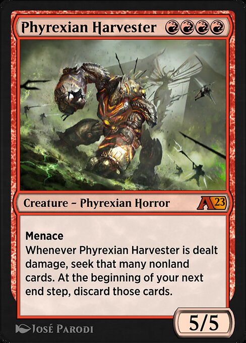 Phyrexian Harvester - Alchemy: Phyrexia (#13) - Illustrated by José Parodi - Magic: The Gathering Card