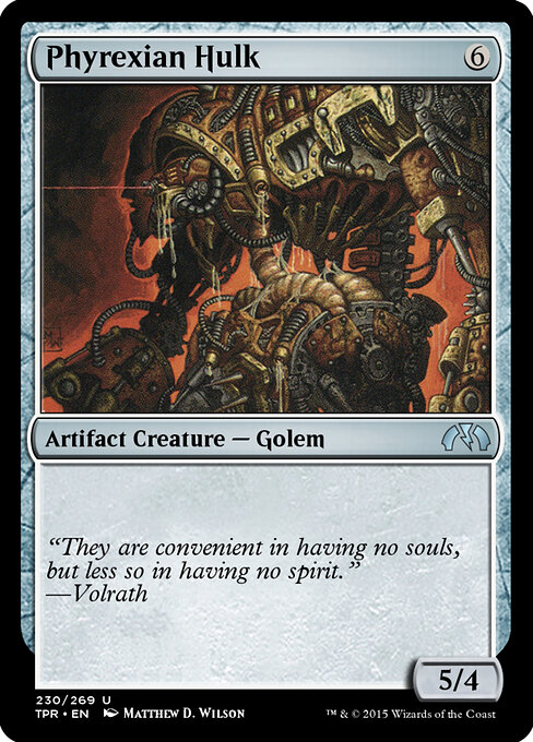 Phyrexian Hulk - Tempest Remastered Magic card