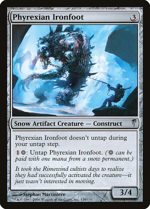 Phyrexian Ironfoot - Coldsnap Magic card