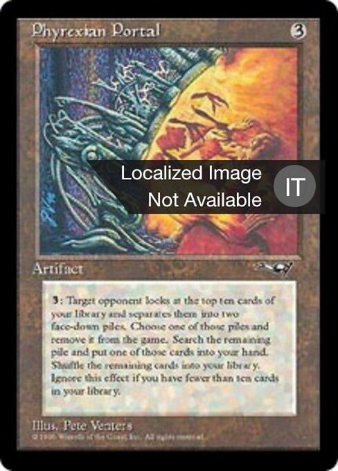 Portale di Phyrexia (Phyrexian Portal) - Alliances (#126) - Illustrated by Pete Venters - Magic: The Gathering Card