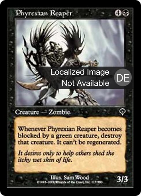 Phyrexian Reaper - Invasion (#117) - Illustrated by Sam Wood - Magic: The Gathering Card