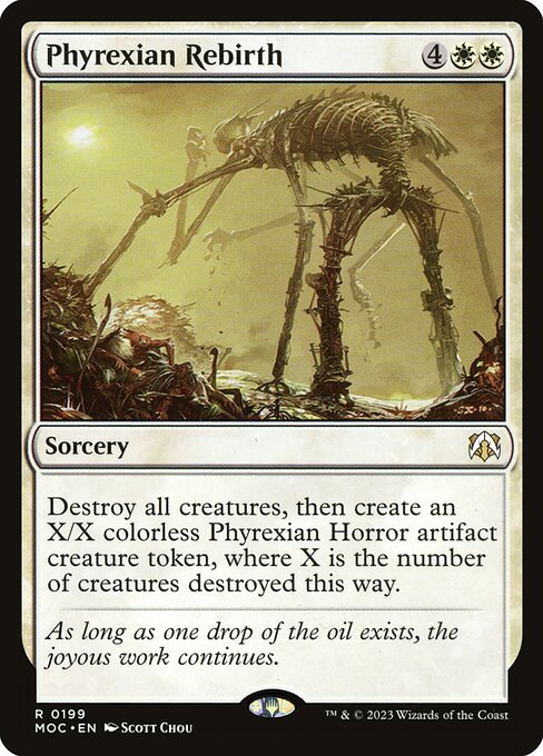 Phyrexian Rebirth - March of the Machine Commander Magic card