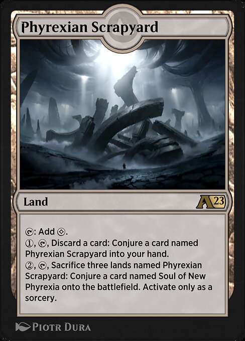 Phyrexian Scrapyard - Alchemy: Phyrexia (#30) - Illustrated by Piotr Dura - Magic: The Gathering Card