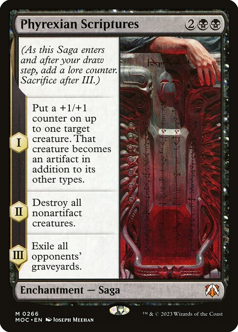 Phyrexian Scriptures - March of the Machine Commander Magic card