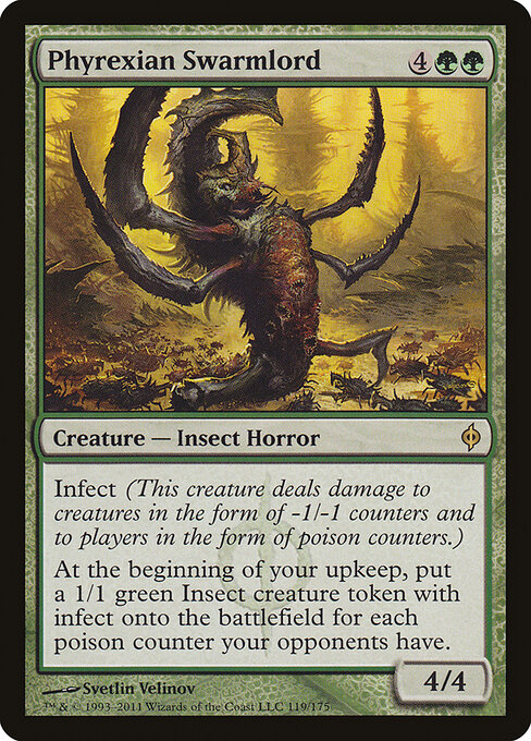 Phyrexian Swarmlord - New Phyrexia Magic card