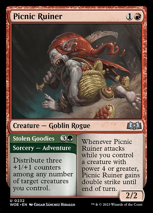 Picnic Ruiner // Stolen Goodies - Wilds of Eldraine Magic card