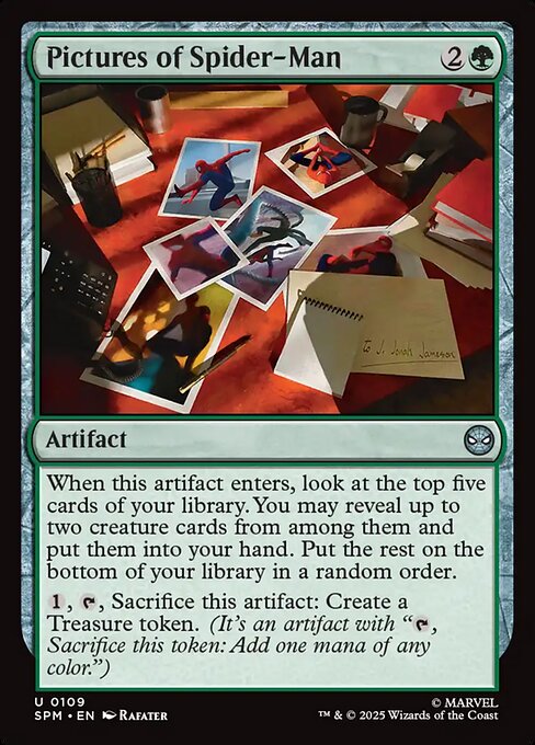 Foto di Spider-Man (Pictures of Spider-Man) - Marvel's Spider-Man (#109) - Illustrated by Rafater - Magic: The Gathering Card