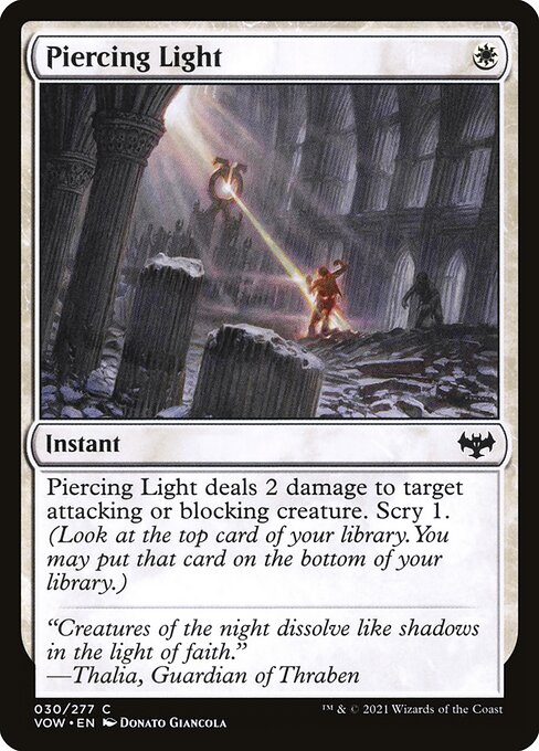 Piercing Light - Innistrad: Crimson Vow Magic card