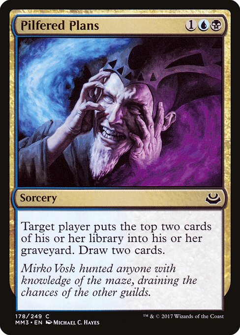 Pilfered Plans - Modern Masters 2017 (#178) - Illustrated by Michael C. Hayes - Magic: The Gathering Card