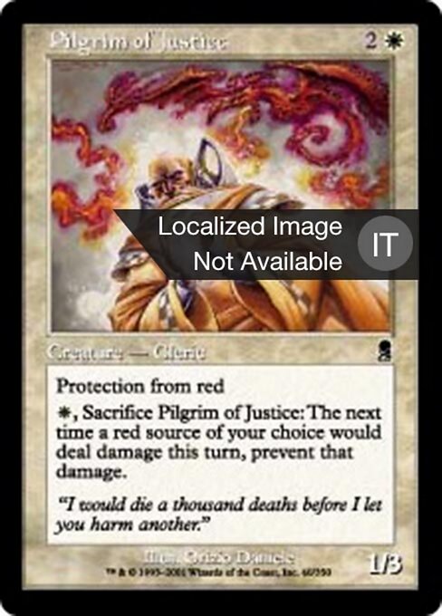 Peregrino da Justiça (Pilgrim of Justice) - Odyssey (#40) - Illustrated by Dany Orizio - Magic: The Gathering Card