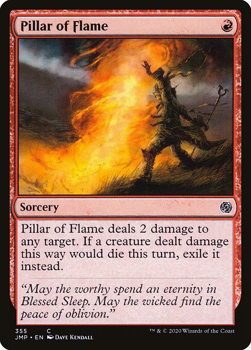 Pillar of Flame - Jumpstart Magic card