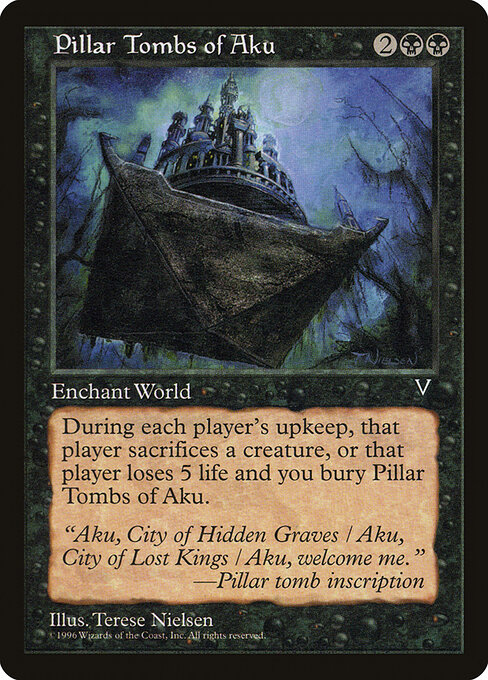 Pillar Tombs of Aku - Visions (#67) - Illustrated by Terese Nielsen - Magic: The Gathering Card