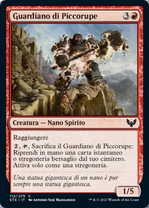 Guardiano di Piccorupe (Pillardrop Warden) - Strixhaven: School of Mages (#112) - Illustrated by Antonio José Manzanedo - Magic: The Gathering Card