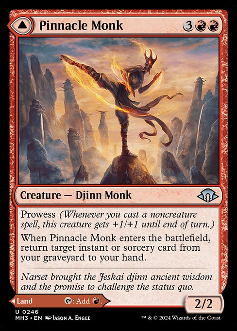 Pinnacle Monk // Mystic Peak - Modern Horizons 3 (#246) - Illustrated by Jason A. Engle - Magic: The Gathering Card