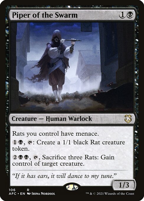 Piper of the Swarm - Forgotten Realms Commander Magic card