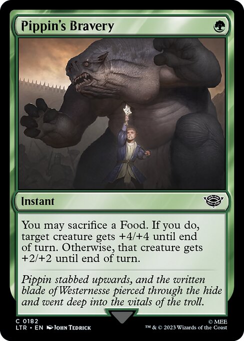 Pippin's Bravery - The Lord of the Rings: Tales of Middle-earth Magic card