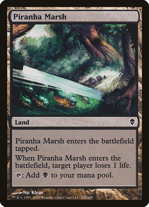 Piranha Marsh - Zendikar Magic card