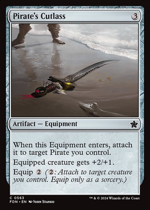 Pirate's Cutlass - Foundations Magic card