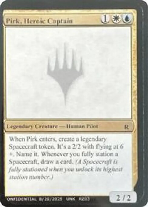 Pirk, Heroic Captain - Unknown Event (#RZ03n) - Magic: The Gathering Card