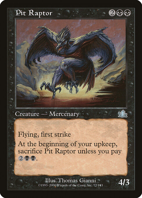 Pit Raptor - Prophecy Magic card