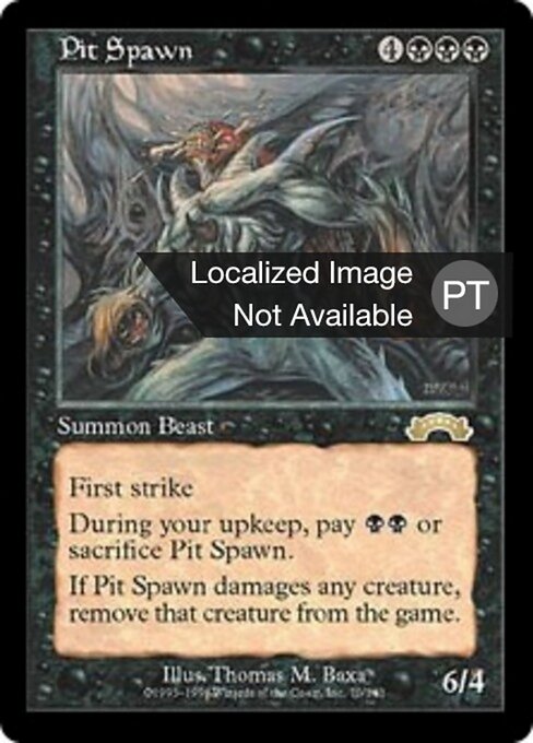 Prole do Fosso (Pit Spawn) - Exodus (#70) - Illustrated by Thomas M. Baxa - Magic: The Gathering Card