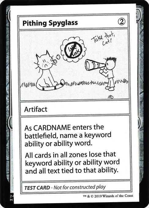 Pithing Spyglass - Mystery Booster Playtest Cards 2021 (#108) - Illustrated by Melissa DeTora - Magic: The Gathering Card