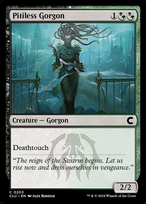 Pitiless Gorgon - Ravnica: Clue Edition Magic card