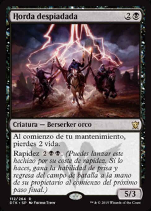 Orda Impietosa (Pitiless Horde) - Dragons of Tarkir (#112) - Illustrated by Viktor Titov - Magic: The Gathering Card