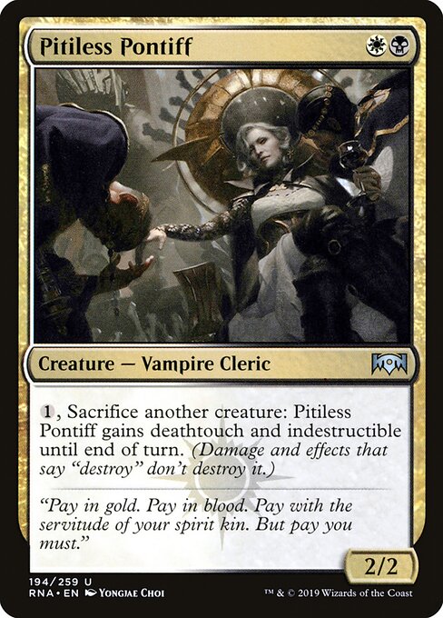 Pitiless Pontiff - Ravnica Allegiance Magic card