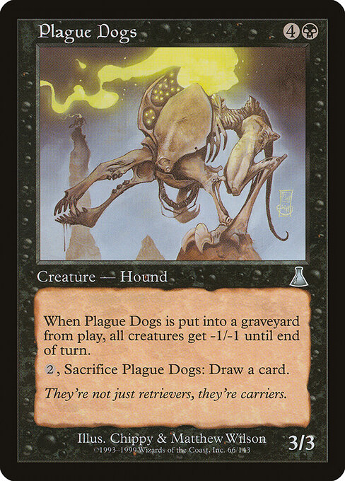 Plague Dogs - Urza's Destiny Magic card