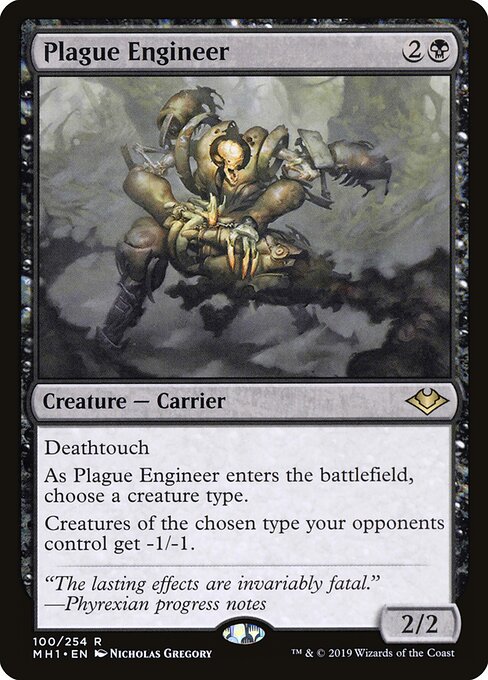 Plague Engineer - Modern Horizons (#100) - Illustrated by Nicholas Gregory - Magic: The Gathering Card