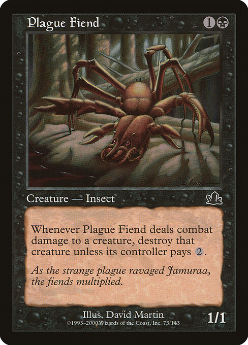 Plague Fiend - Prophecy Magic card