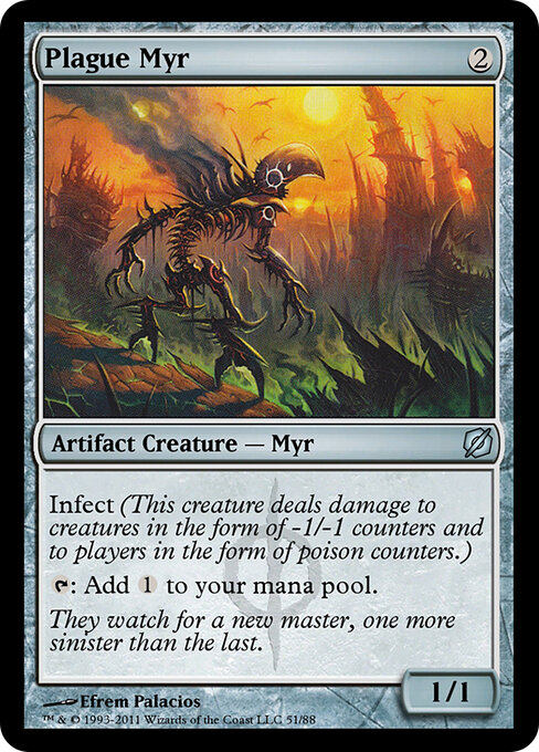 Plague Myr - Duel Decks: Mirrodin Pure vs. New Phyrexia Magic card