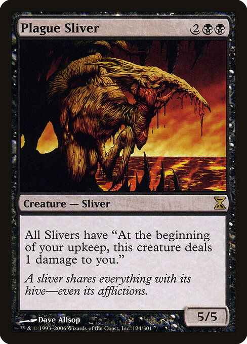 Plague Sliver - Time Spiral Magic card