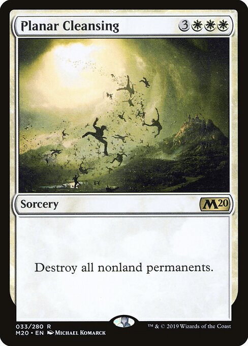 Planar Cleansing - Core Set 2020 Magic card