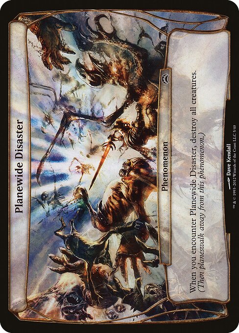 Weltweites Desaster (Planewide Disaster) - March of the Machine Commander (#154) - Illustrated by Dave Kendall - Magic: The Gathering Card