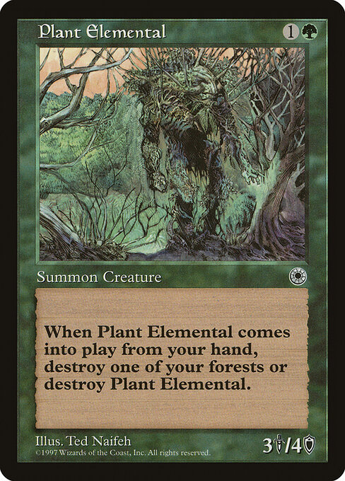 Plant Elemental - Portal Magic card