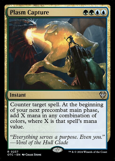 Plasm Capture - Outlaws of Thunder Junction Commander (#237) - Illustrated by Chase Stone - Magic: The Gathering Card