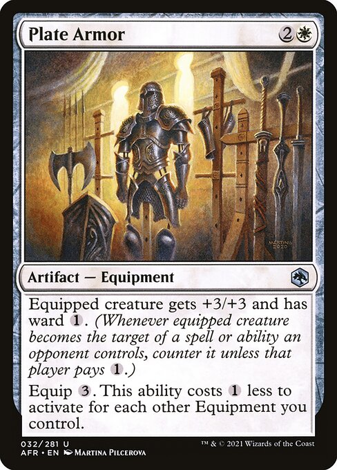 Plate Armor - Adventures in the Forgotten Realms Magic card