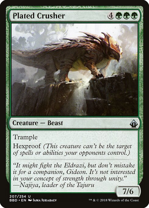 Plated Crusher - Battlebond Magic card