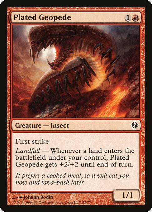 Plated Geopede - Duel Decks: Venser vs. Koth Magic card