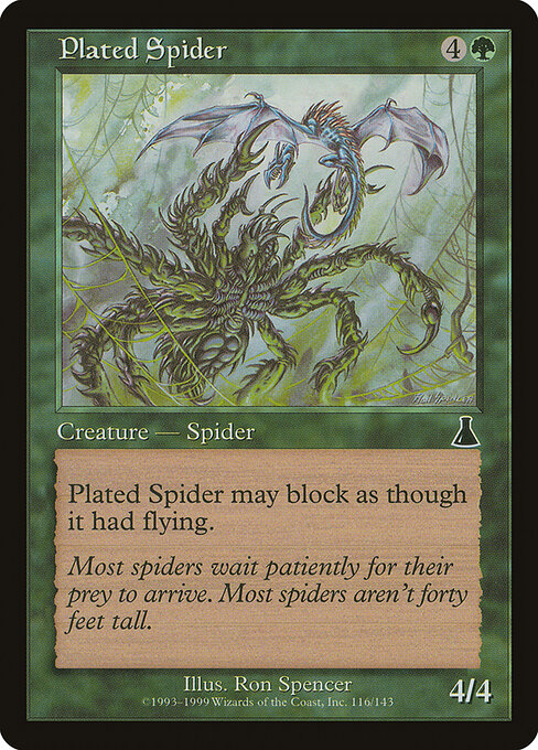 Plated Spider - Urza's Destiny Magic card