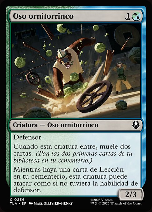 Ours-ornithorynque (Platypus-Bear) - Avatar: The Last Airbender (#236) - Illustrated by Maël Ollivier-Henry - Magic: The Gathering Card