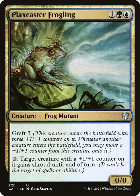 Plaxcaster Frogling - Commander 2021 Magic card