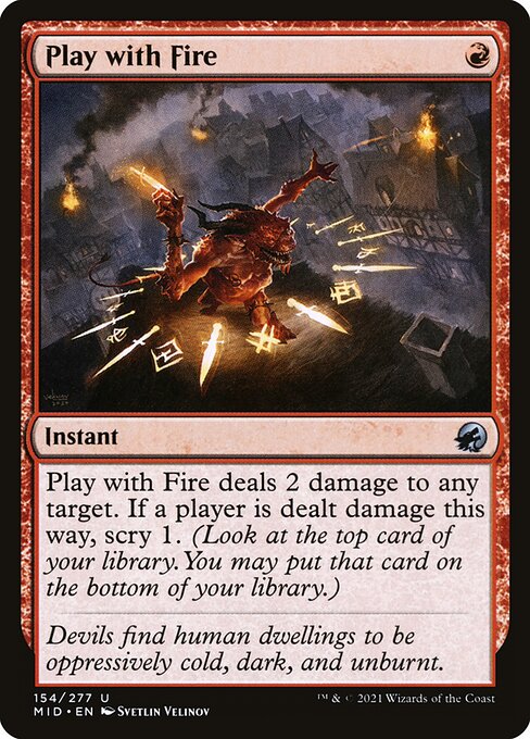 Play with Fire - Innistrad: Midnight Hunt Magic card