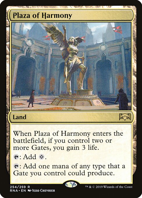 Plaza of Harmony - Ravnica Allegiance Magic card