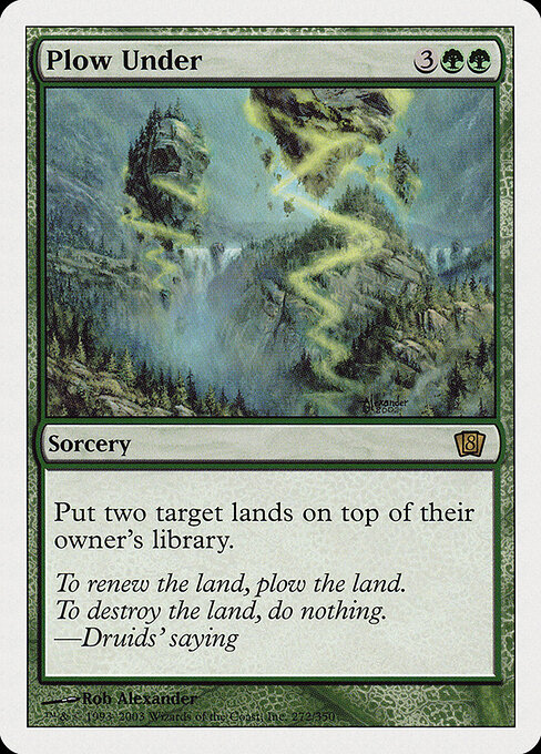 Plow Under - Eighth Edition Magic card