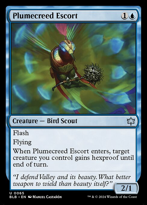 Plumecreed Escort - Bloomburrow Magic card